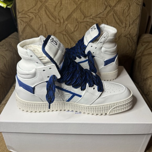Off-White Men\'s 3.0 Off Court Sneakers White Navy Blue‎ 9 US / 42 EU $850 main image 5